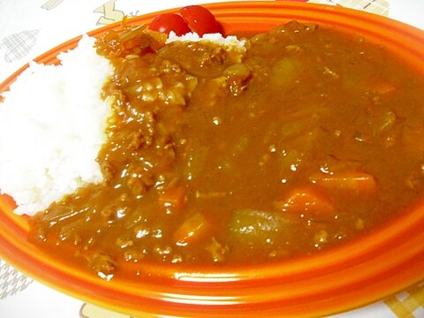 豚ミンチと新たまねぎのカレーライス